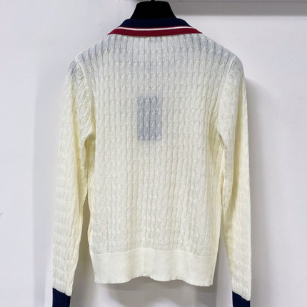YSL 26S POLO COLLAR KNIT SWEATER 453
