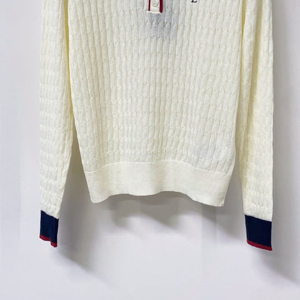 YSL 26S POLO COLLAR KNIT SWEATER 453