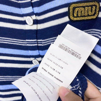 MIUMIU 26S CREWNECK KNIT CARDIGAN 1307