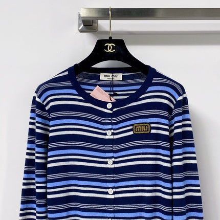MIUMIU 26S CREWNECK KNIT CARDIGAN 1307