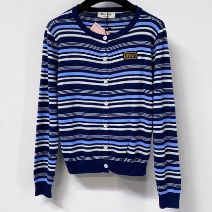 MIUMIU 26S CREWNECK KNIT CARDIGAN 1307