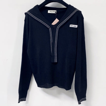 MIUMIU 26S V-NECK KNIT SWEATER 1305