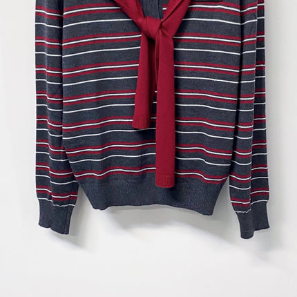 MIUMIU 26S LONG-SLEEVE KNIT POLO SWEATER 1267