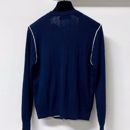 MIUMIU 26S ZIP-UP KNIT CARDIGAN 1262