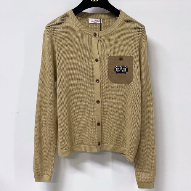 VALENTINO 26S CREW NECK KNIT CARDIGAN 323