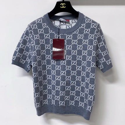 GUCCI 26S SHORT-SLEEVE KNIT SWEATER 506