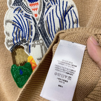 RALPH LAUREN 26S BEAR-MOTIF CREW-NECK SWEATER 691