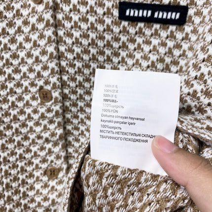 MIUMIU 26S KNIT CARDIGAN 1587