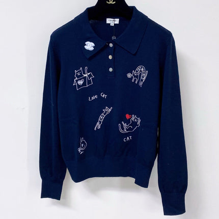 CHANEL 26S KNIT POLO SWEATER 1752