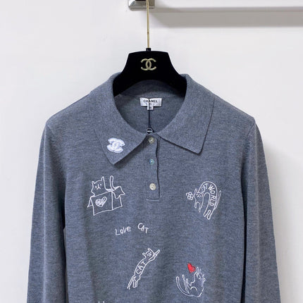 CHANEL 26S KNIT POLO SWEATER 1751