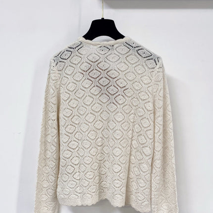 MIUMIU 26S LACE KNIT CARDIGAN 1522