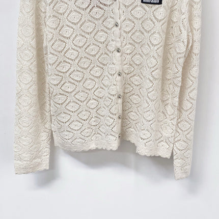 MIUMIU 26S LACE KNIT CARDIGAN 1522