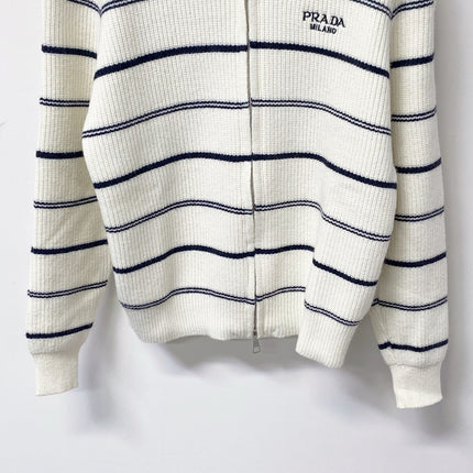 PRADA 26S ZIP-UP KNIT CARDIGAN 1333