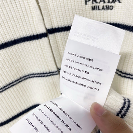 PRADA 26S ZIP-UP KNIT CARDIGAN 1333