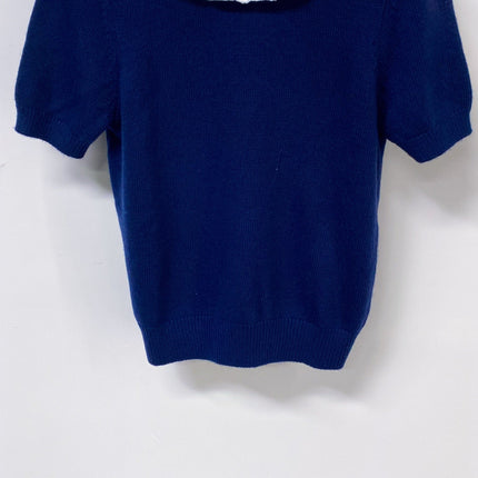 PRADA 26S SHORT-SLEEVE KNIT TOP 1306