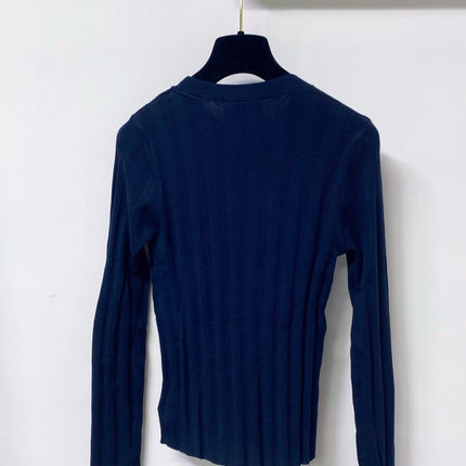 PRADA 26S RIBBED CREWNECK KNIT TOP 1263