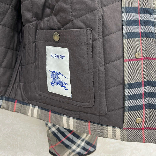 BURBERRY 25S COTTON PLAID JACKET 129