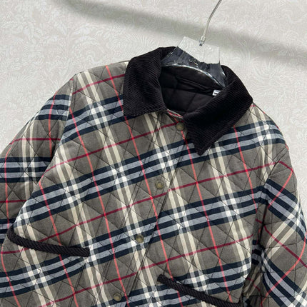 BURBERRY 25S COTTON PLAID JACKET 129