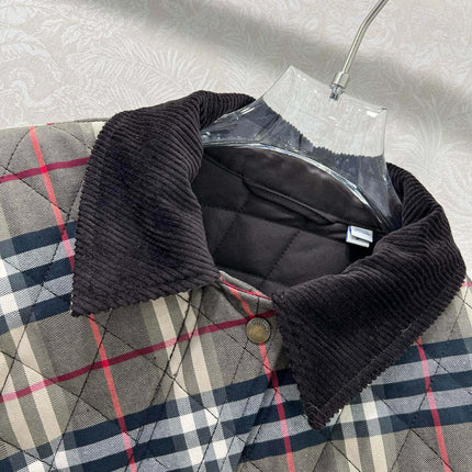 BURBERRY 25S COTTON PLAID JACKET 129