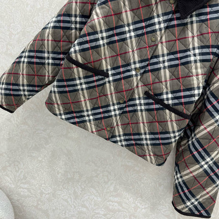 BURBERRY 25S COTTON PLAID JACKET 129