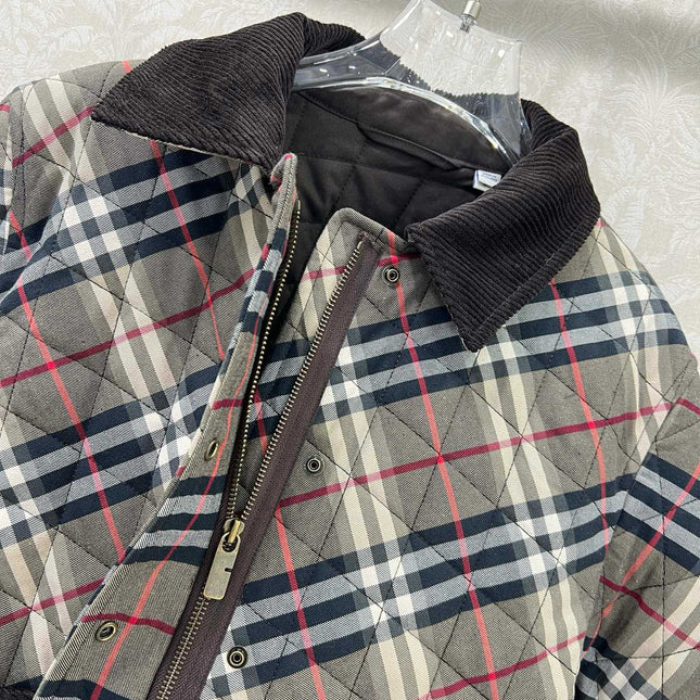 BURBERRY 25S COTTON PLAID JACKET 129