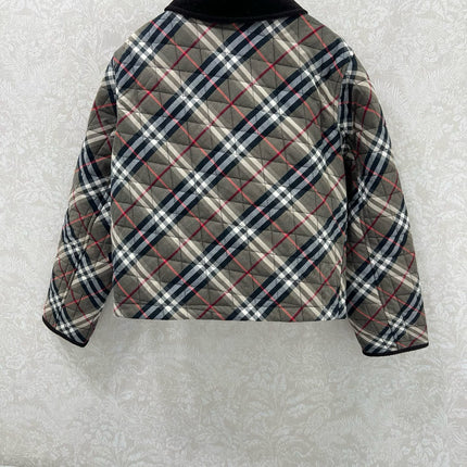 BURBERRY 25S COTTON PLAID JACKET 129