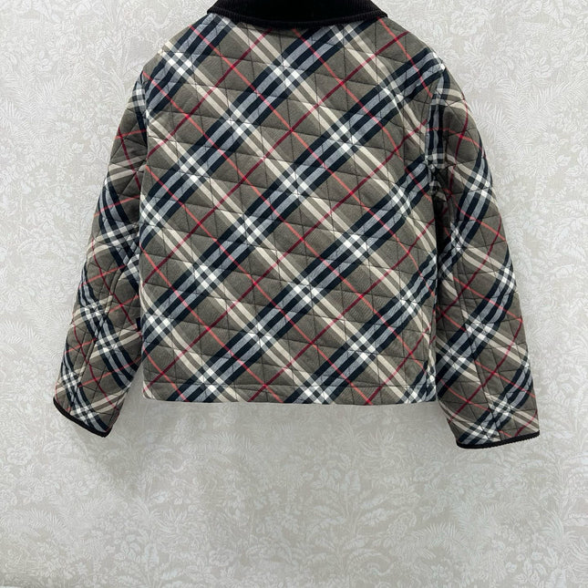 BURBERRY 25S COTTON PLAID JACKET 129