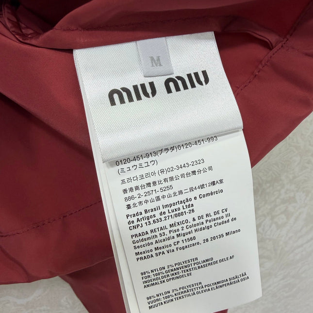 MIUMIU 26S HOODED JACKET 986