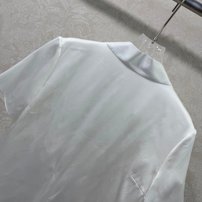 DIOR 26S SHORT-SLEEVE WAIST-TIED SHIRT 1216