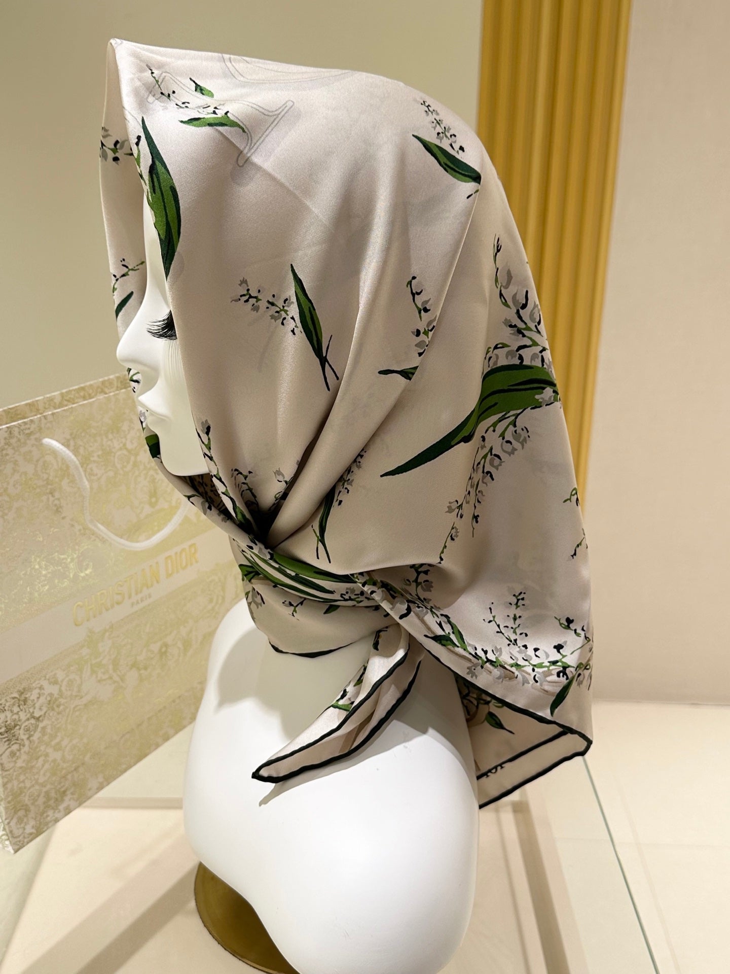 DIOR 26S SCARF 90CM IN SILK 318393