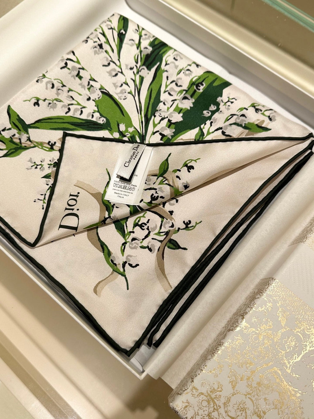 DIOR 26S SCARF 90CM IN SILK 318393