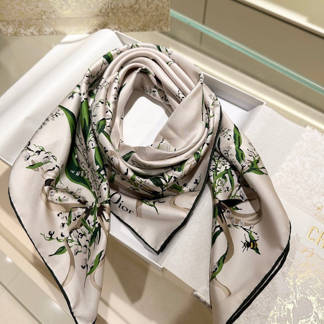 DIOR 26S SCARF 90CM IN SILK 318393