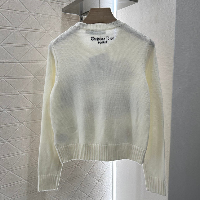 DIOR EMBROIDERED LANDSCAPE KNIT SWEATER 272309