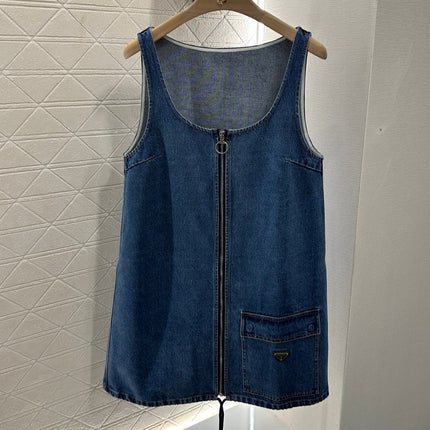 PRADA DENIM POCKET BLAZER DRESS 276614