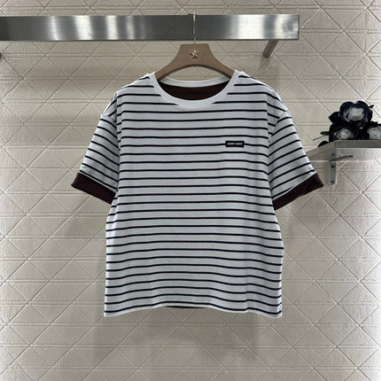 MIUMIU REVERSIBLE OVERSIZED CREW NECK TEE 276642