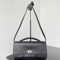 BEL AIR CLUTCH 27 IN BLACK NAPPA LAMBSKIN SILVER HARDWARE