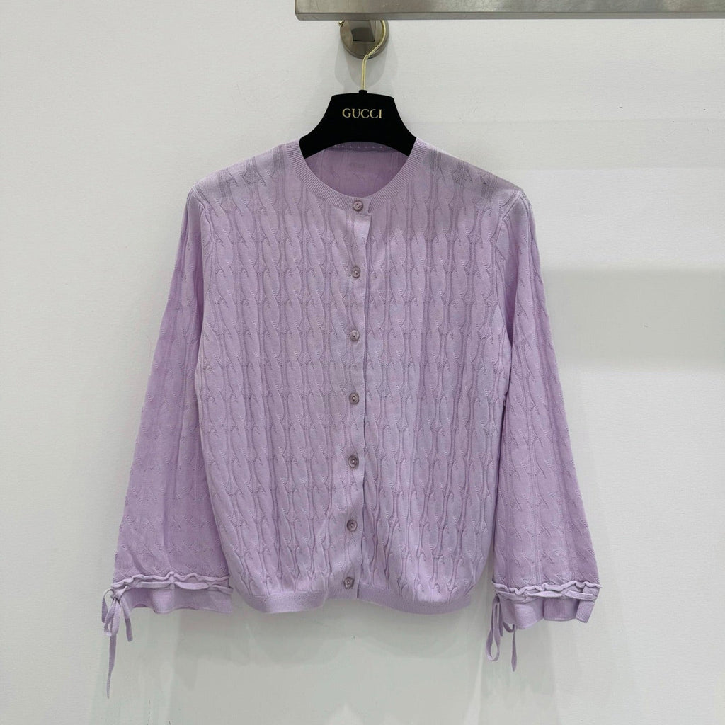 GUCCI 26S LONG-SLEEVE KNIT CARDIGAN 374
