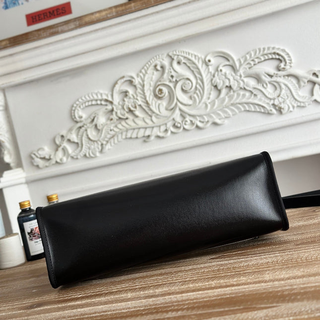 ZIP CABINE 31 BAG IN BLACK CALFSKIN