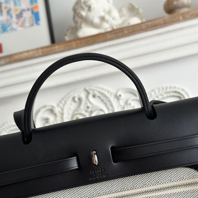 ZIP CABINE 31 BAG IN BLACK CALFSKIN