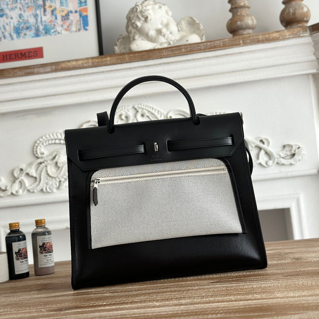 ZIP CABINE 31 BAG IN BLACK CALFSKIN