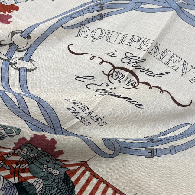 HERMES 26S SCARF 140 IN CASHMERE AND SILK 305963