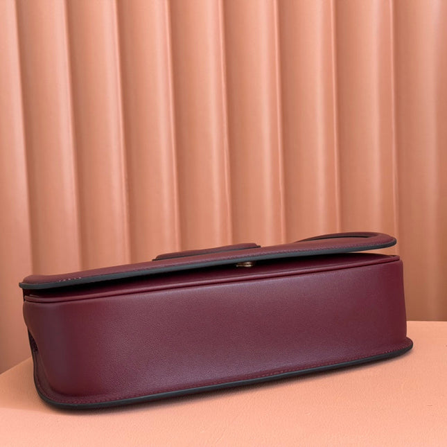 BLONDIE LARGE TOP HANDLE BAG 32 IN ROSSO ANCORA RED CALFSKIN