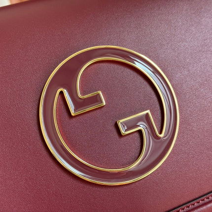 GUCCI 26S BLONDIE BAG 32 IN DARK RED CALFSKIN