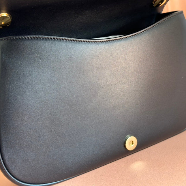 GUCCI 26S BLONDIE BAG 32 IN BLACK CALFSKIN