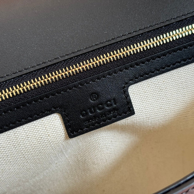 GUCCI 26S BLONDIE BAG 32 IN BLACK CALFSKIN