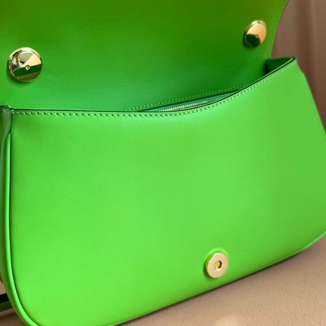 GUCCI 26S BLONDIE BAG 27 IN GREEN CALFSKIN