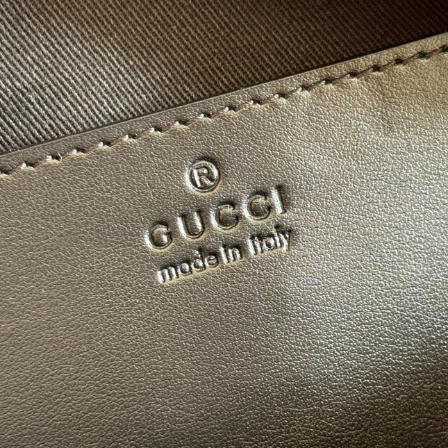 GG Marmont Small 24 in Black Calfskin and Hardware