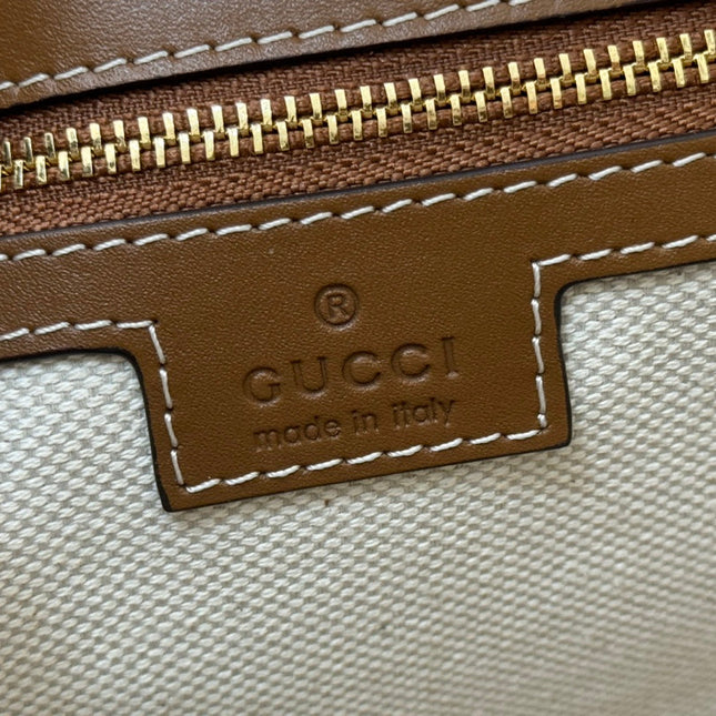 73 MEDIUM BUCKET BAG 27.5 IN BROWN SMOOTH CALFSKIN