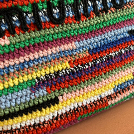 MIUMIU 26S TOTE BAG 40 IN MULTICOLOR WOOL