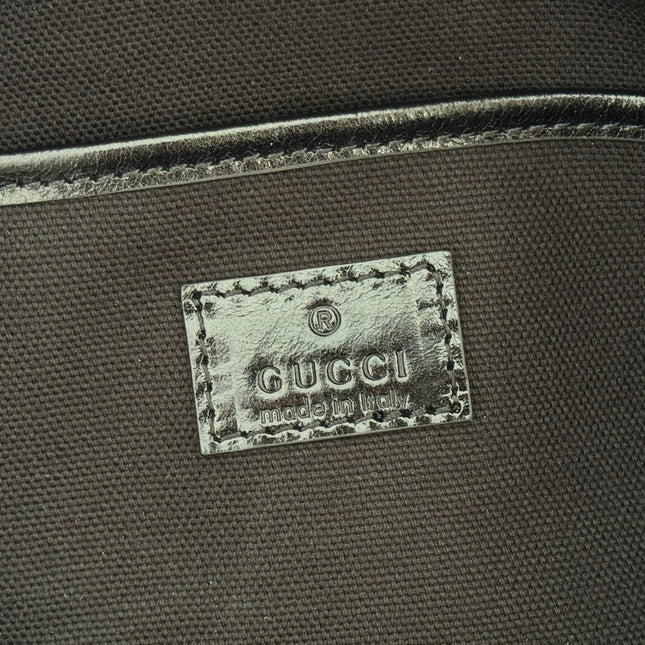 GUCCI 26S SHOULDER BAG 38 IN BLACK SHINY CALFSKIN